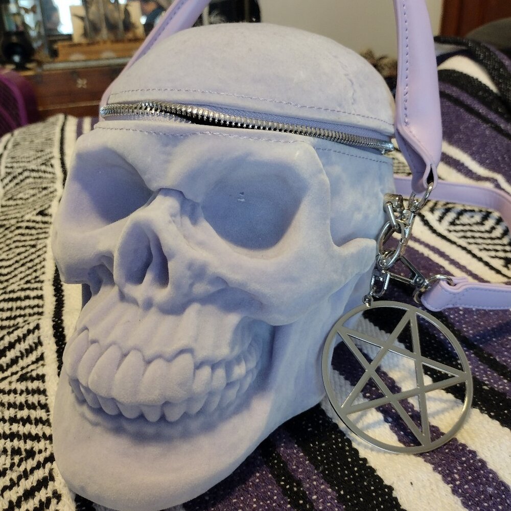 Killstar Lavender Skull bag